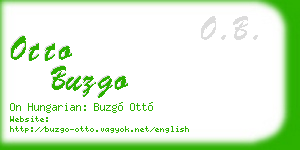 otto buzgo business card