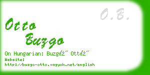 otto buzgo business card